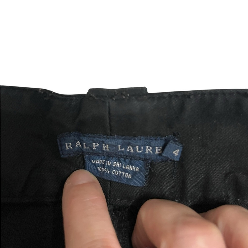 Vintage Ralph Lauren Black Low Rise Cargo Pants Sz 4 - Picture 7 of 10